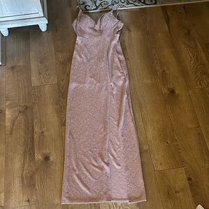B. Smart Sparkling Pink Maxi Dress